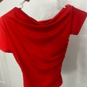 Elegant Red Women's Top